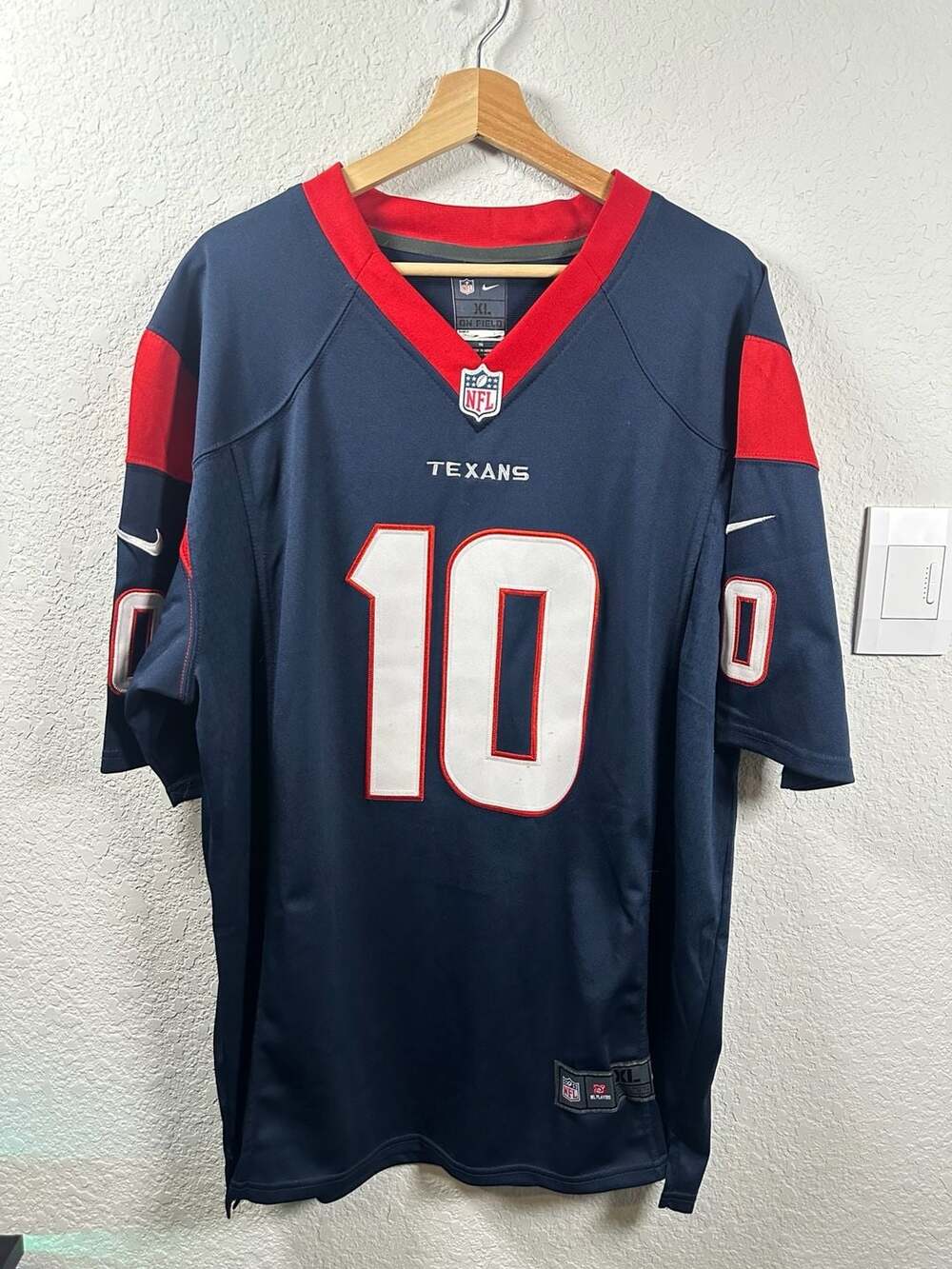 Nike Houston Texans DeAndre Hopkins #10 NFL Jersey Size XL Navy Blue